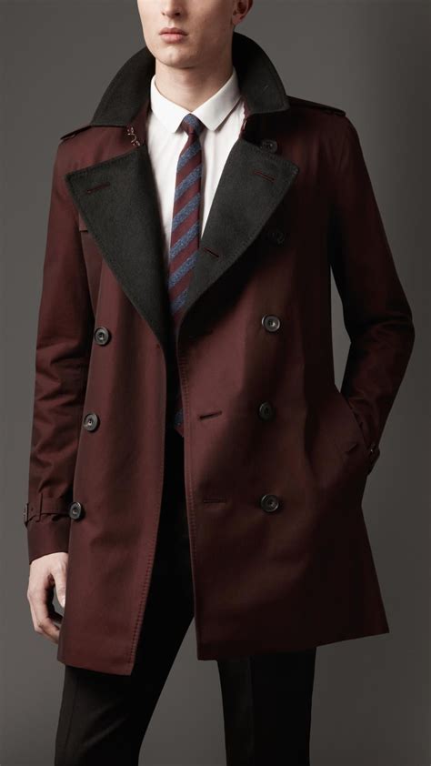 trench coat burberry masculino|burberry cashmere trench coat men's.